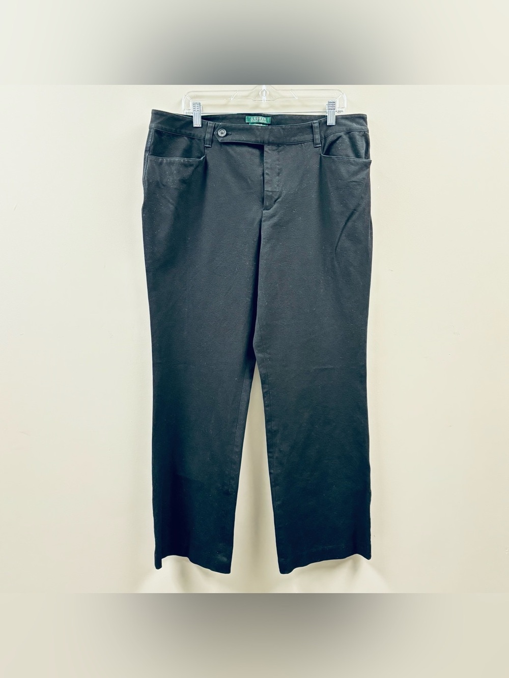 Lauren Ralph Lauren Pants | Adelle Black Tailored Preppy Women’s Size 16